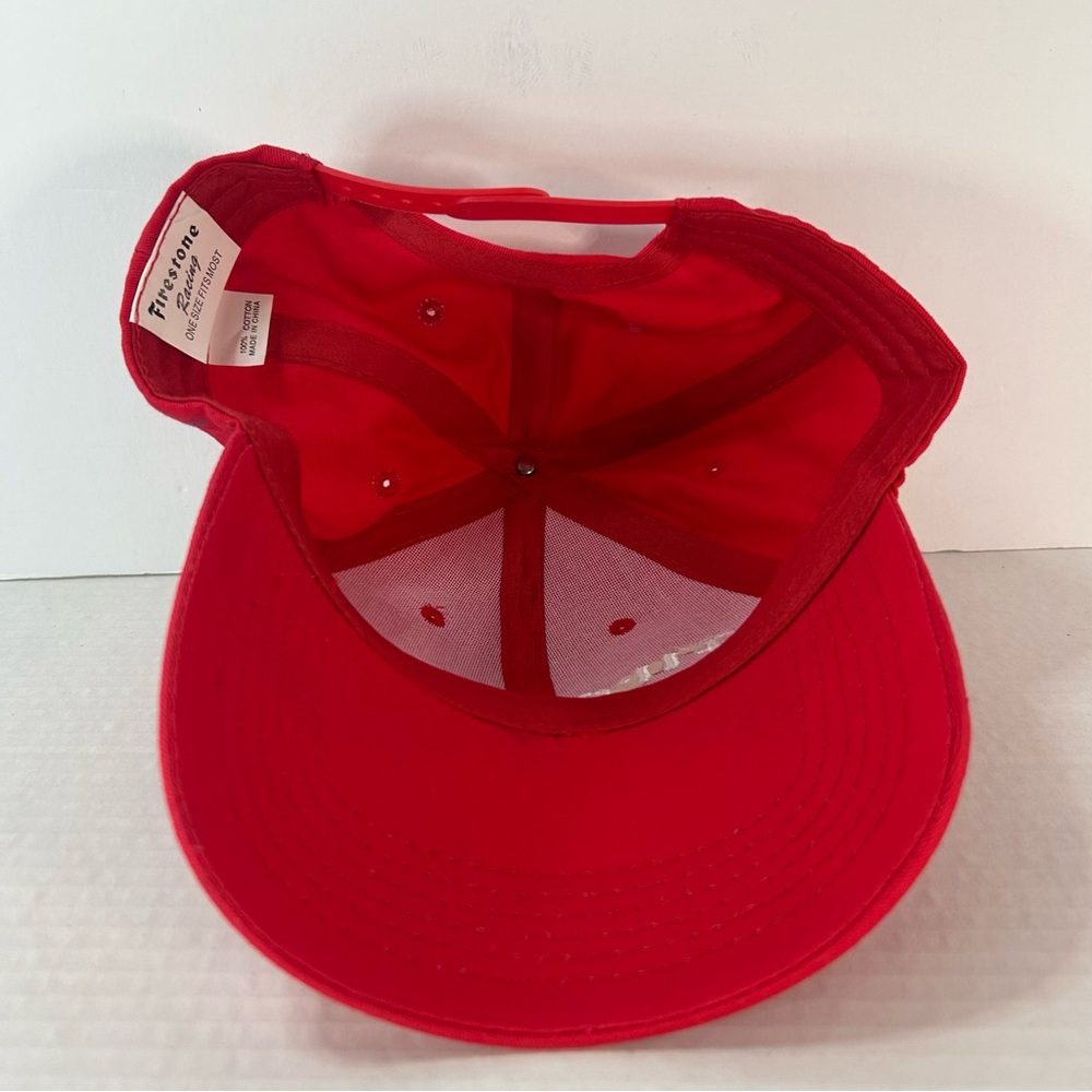 FIRESTONE RACING RED SNAPBACK CAP / KP PRODUCTS HEADWARE / NEW - Picture 5 of 6
